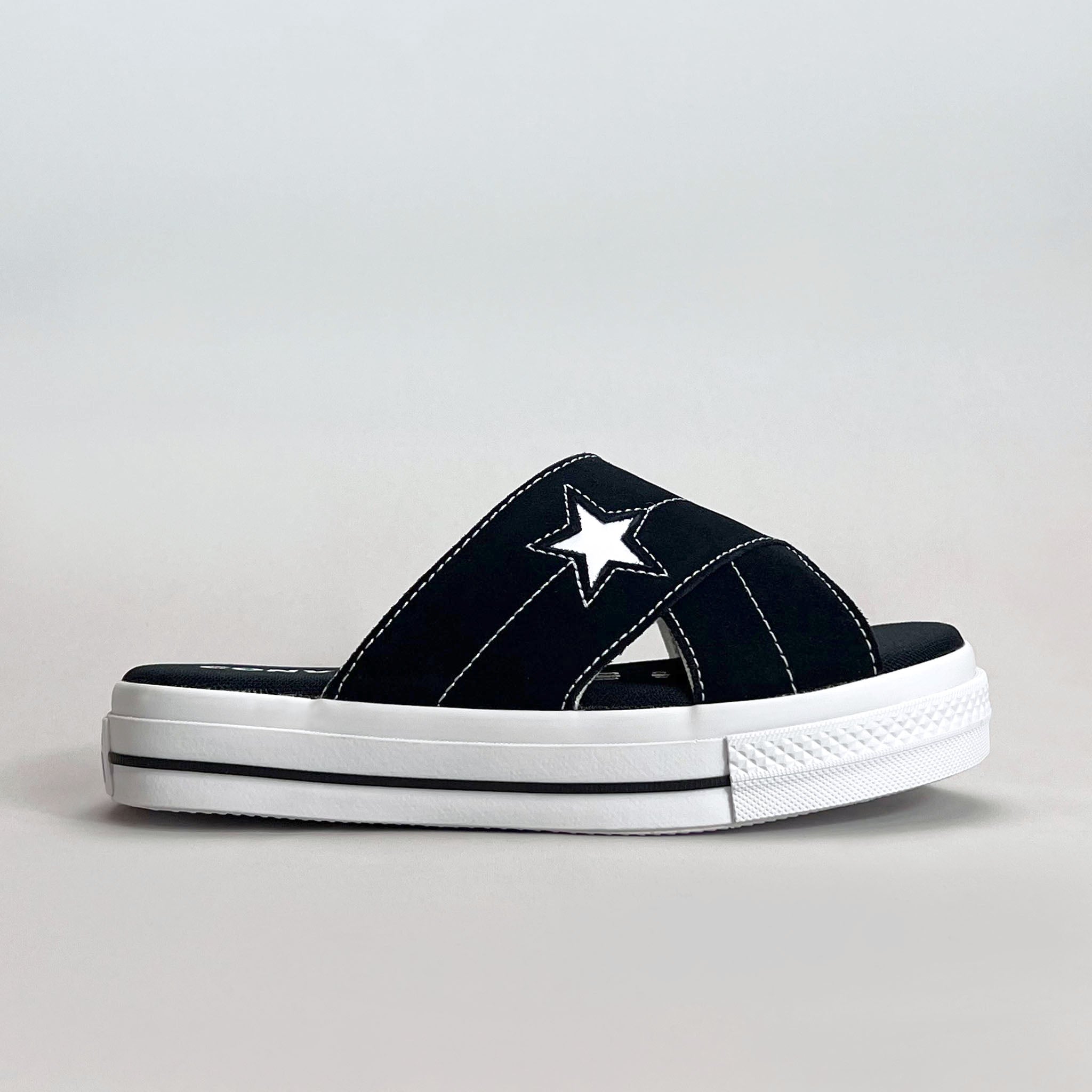 Converse Womens One Star Slip Sandal Egret/Egret/White – Baggins Shoes