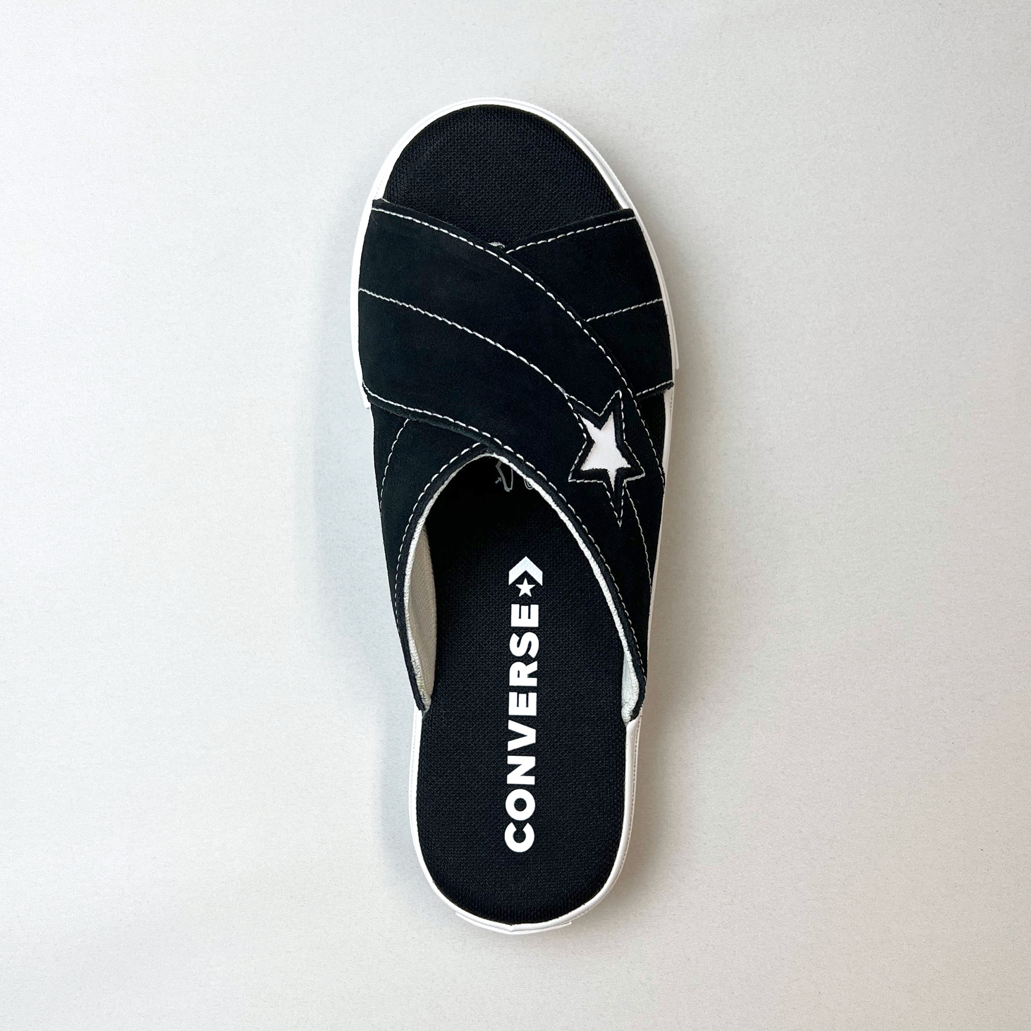 Converse Women s One Star Sandal Slip 564143C Black Egret White Caltone